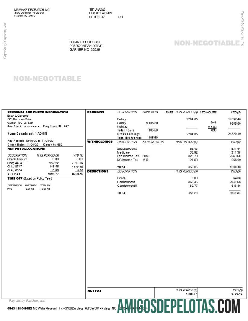 Imprimível Modelo de declaração de lucros da M3 WAKE RESEARCH INC em formatos Word e PDF.pdf, 1
